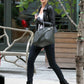 Majestic Leather - Black Women's Slim Fit Biker Diamond Quilted Real Leather Jacket-BNWT