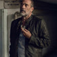 Majestic Leather - The Walking Dead Negan Jeffrey Dekan Morgan Saison 9 Schwarz Lederjacke