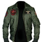 Majestic Leather - Tom Cruise Top Gun Maverick Flight Bomber Jacket Jet Pilot Jacket