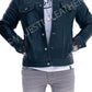 Majestic Leather - New Men's Trucker Black Vintage Biker Leather Jacket