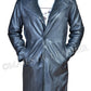 Majestic Leather - Blade Runner 2049 Ryan Gosling (Officer K) Fur Lapel Collar Trench Leather Coat