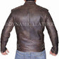 Majestic Leather - Captain America Civil War Steve Rogers Brown Distressed Cowhide Leather Jacket
