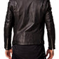 Majestic Leather - Men Leather Jacket Black Slim Fit Biker Leather Jacket