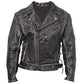 Majestic Leather - Men's Terminator Arnold Brando Black Distressed stylish Cowhide Leather Jacket
