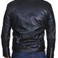 Majestic Leather - The Walking Dead Negan Jeffrey Dean Morgan Black Leather Jacket