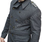Majestic Leather - Capitaine Jack Harkness Gris Laine Tissu Fashion Caban
