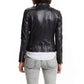 Majestic Leather - Black Women's Slim Fit Biker Style Real Leather Jacket