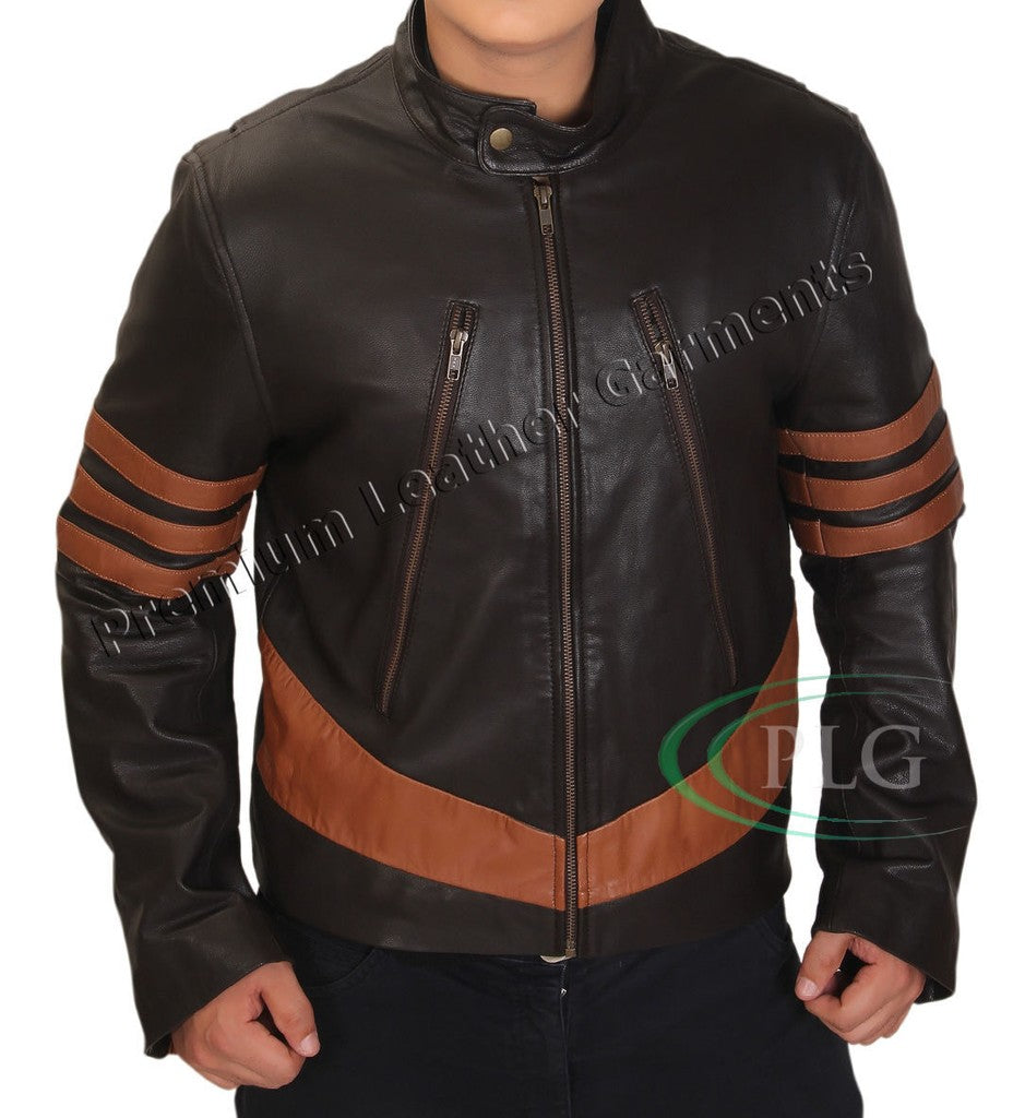 Majestic Leather - X-Men Wolverine Logans XO Leather Jacket Vintage Biker Style BNWT