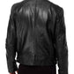 Majestic Leather - Herren Vintage Cafe Racer Schwarz Braun Echtleder Slim Fit Echt Bikerjacke