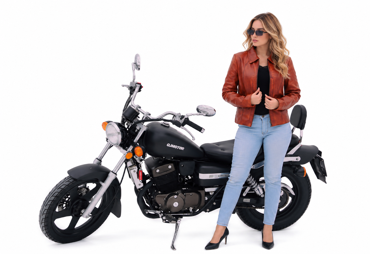 Women's New Jennifer Lopez Real Lambskin Rust | Majestic Leather Majestic Leather