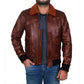 A2 Flight Airforce Pilot Aviator Bomber Jacket — back view | Majestic Leather UK