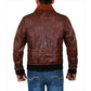 A2 Flight Airforce Pilot Aviator Bomber Jacket — side profile | Majestic Leather UK