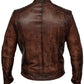 Lambskin Cafe Racer Biker Real Leather Jacket | Majestic Leather — product detail | Majestic Leather UK