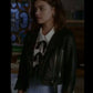 Women Biker - Lucy Hale Pretty Little Liars Leather Jacket — side profile | Majestic Leather UK