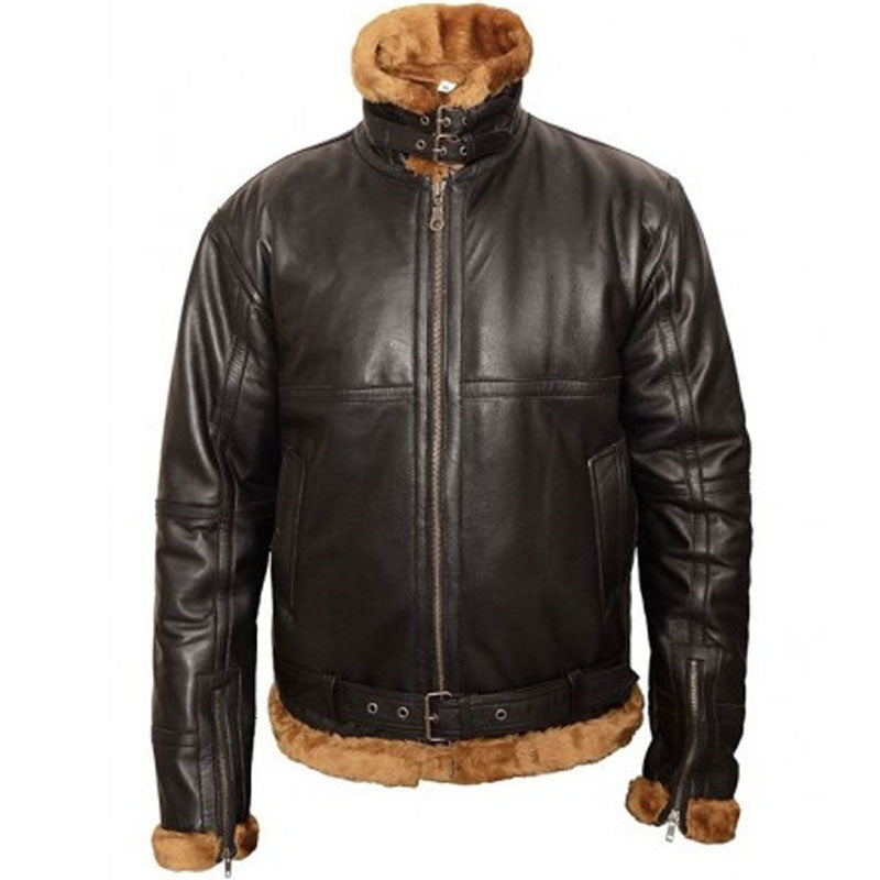 Men's B3 Aviator Leather Jacket — back view | Majestic Leather UK