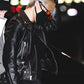 Women Biker - BTS Jimin Black Leather Jacket — side profile | Majestic Leather UK