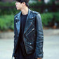 Women Biker - BTS Jin Biker Leather Jacket — interior lining | Majestic Leather UK