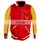 Bad Tour Michael Jackson Thriller M Leather Jacket — collar detail | Majestic Leather UK