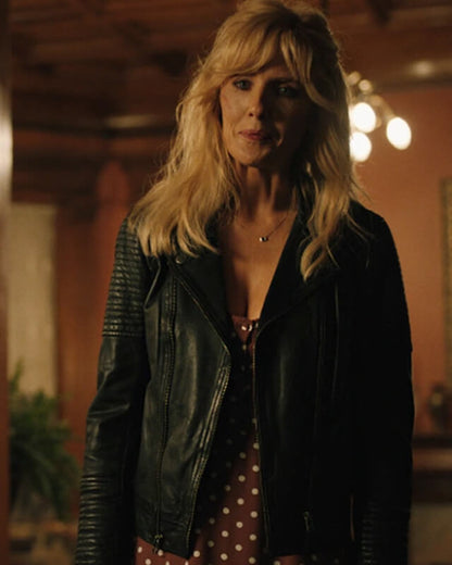 Beth Dutton Celebrity Yellowstone S05 Leather Jacket — back view | Majestic Leather UK