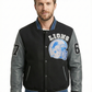 Beverly Hills Cop Detroit Lions Varsity Jacket style - 252 | Majestic Leather — front view | Majestic Leather UK
