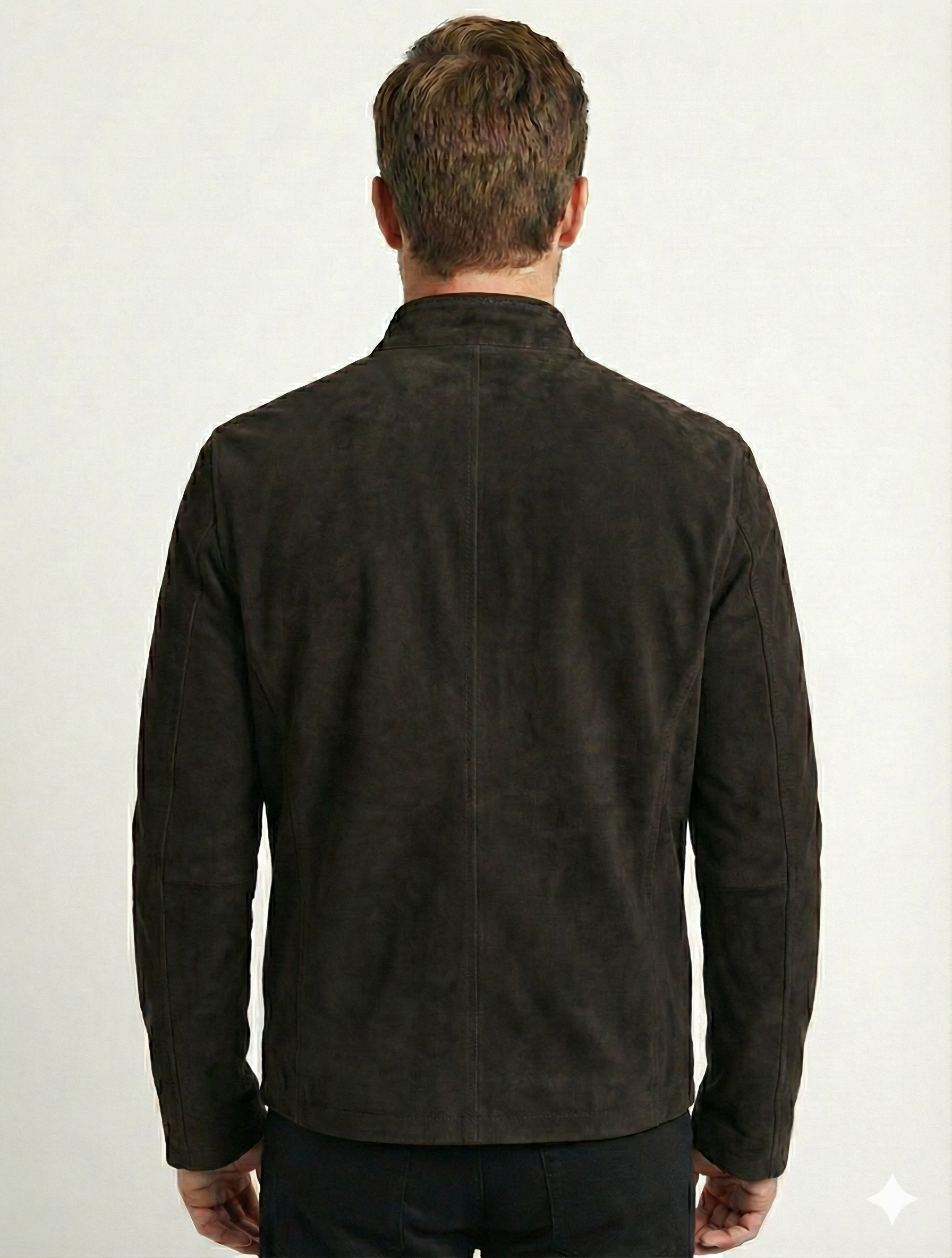 Men's Suede Leather Jacket Style - 95 | Majestic Leather — sleeve detail | Majestic Leather UK