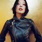 Women Biker - Blackpink Jennie Biker Leather Jacket — back view | Majestic Leather UK