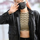 Women Biker - Rose Black Leather Jacket Blackpink Airport Fashion — front view | Majestic Leather UK