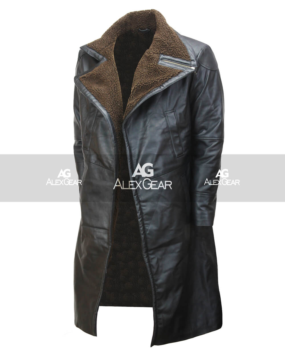 Blade Runner 2049 Ryan Gosling Coat | Majestic Leather — side profile | Majestic Leather UK