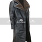 Blade Runner 2049 Ryan Gosling Coat | Majestic Leather — collar detail | Majestic Leather UK