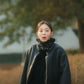 Women Biker - Business Proposal Jin Young-Seo Shearling Leather Jacket — side profile | Majestic Leather UK