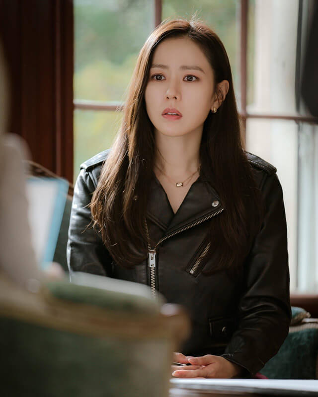 Women Biker - Crash Landing on You Son Ye-jin Biker Leather Jacket — interior lining | Majestic Leather UK