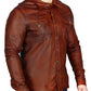 Rustic Brown Sheep Skin Leather Shirt | Majestic Leather — interior lining | Majestic Leather UK