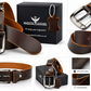 Men's Rustic Buffalo Brown Geninune Leather Belt Majestic Leather