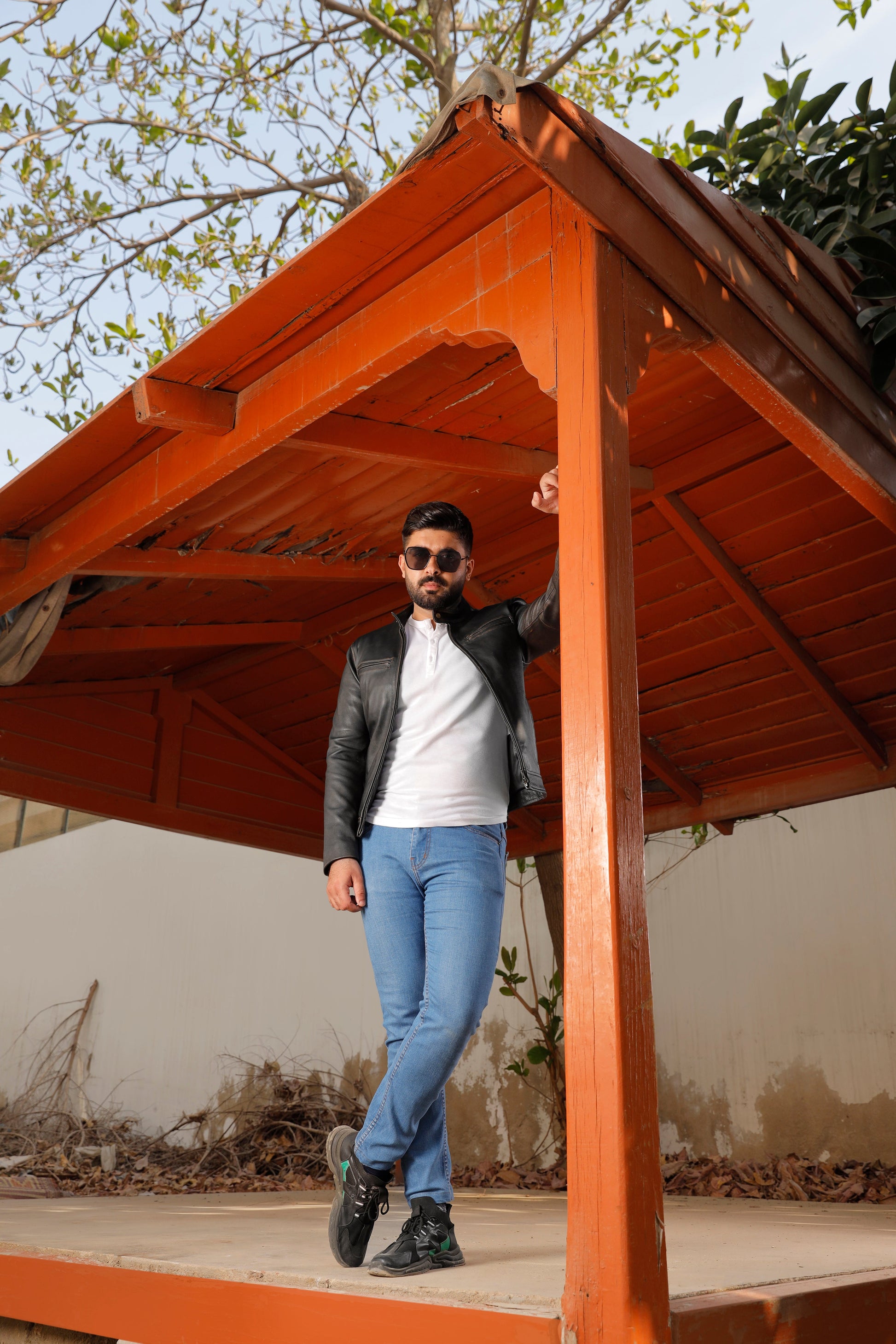 Distress Black Biker Real Leather Jacket | Majestic Leather — interior lining | Majestic Leather UK