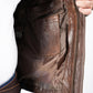 Raiders of The Lost Indiana Mens Jacket Vintage Brown Distressed Leather Harrison Jacket — product detail | Majestic Leather 