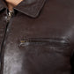 Vintage Brown Real Leather Jacket | Majestic Leather — product detail | Majestic Leather UK