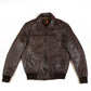 Vintage Brown Bomber Leather Jacket | Majestic Leather — product detail | Majestic Leather UK