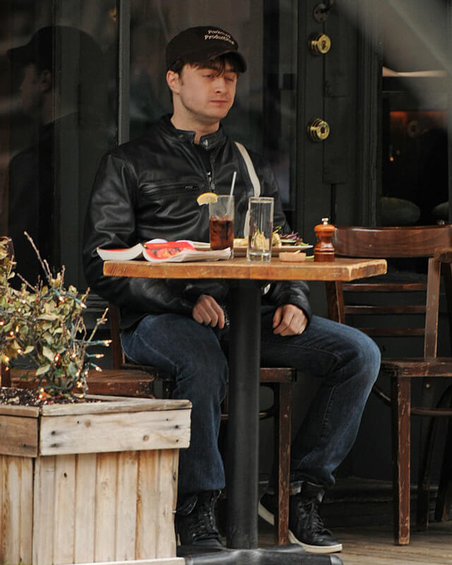 Daniel Radcliffe Black Leather Jacket | Majestic Leather — interior lining | Majestic Leather UK