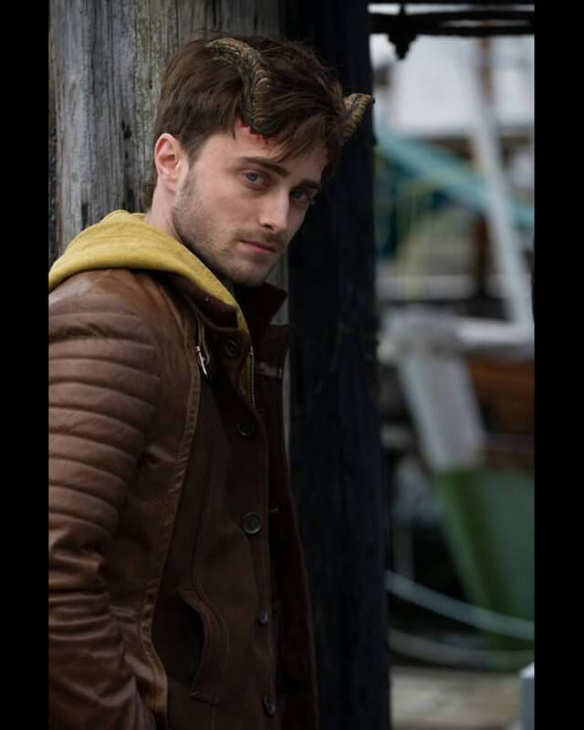 Daniel Radcliffe Horns Brown Leather Jacket | Majestic Leather — interior lining | Majestic Leather UK