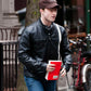 Daniel Radcliffe Black Leather Jacket | Majestic Leather — side profile | Majestic Leather UK