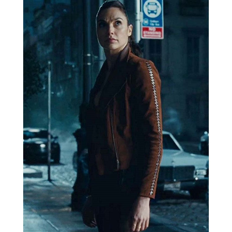 Women's Diana Prince Biker Genuine Leather Jacket | Majestic Leather — front view | Majestic Leather UK