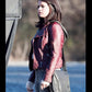 Women Biker - Selena Gomez Fundamentals of Caring Maroon Leather Jacket — product detail | Majestic Leather UK