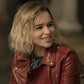 Women Biker - Last Christmas Emilia Clarke Red Leather Jacket — product detail | Majestic Leather UK