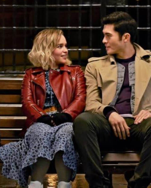 Women Biker - Last Christmas Emilia Clarke Red Leather Jacket — interior lining | Majestic Leather UK