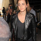 Women Biker - Emma Watson Biker Leather Jacket — side profile | Majestic Leather UK