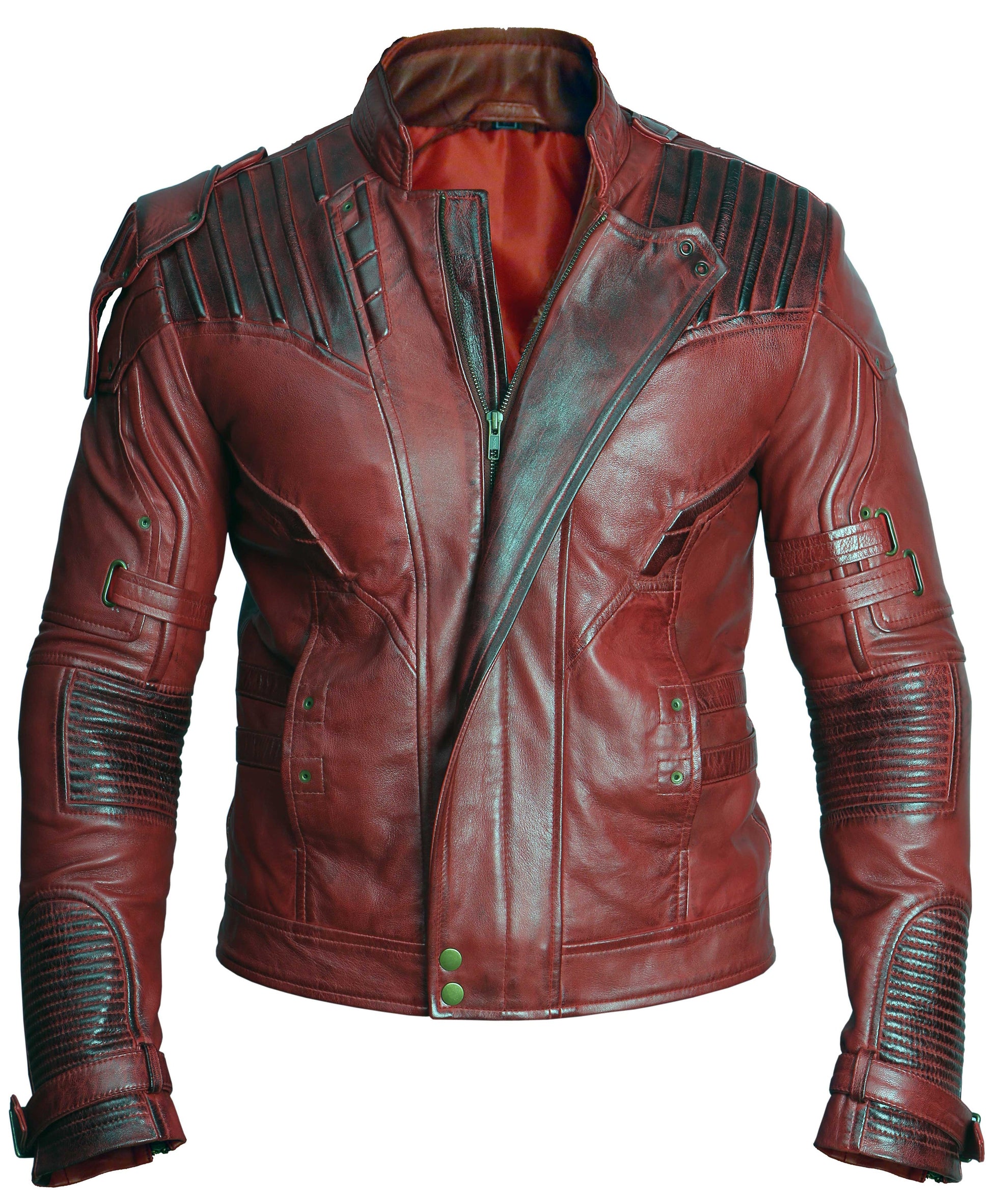 Men Guardians of the Galaxy 2 Star Lord Chris | Majestic Leather — side profile | Majestic Leather UK