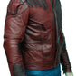 Men Guardians of the Galaxy 2 Star Lord Chris | Majestic Leather — collar detail | Majestic Leather UK