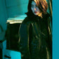 Women Biker - My Name Han Sohee Leather Jacket with Fur Collar — front view | Majestic Leather UK