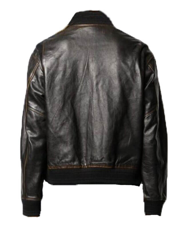 Women Biker - My Name Han So-Hee Leather Jacket — side profile | Majestic Leather UK