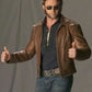 Wolverine Logan Brown Leather Jacket | Majestic Leather — collar detail | Majestic Leather UK
